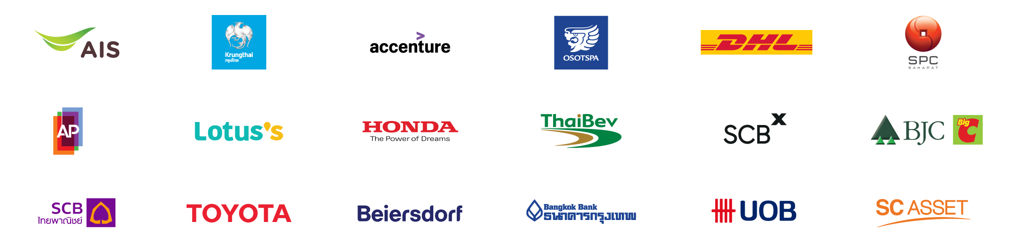 Logos of companies using WorkVenture for free job posting, including Samsung, Foodpanda, and KBank.